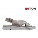 SANDALIA NOTTON METALIZADA 0467