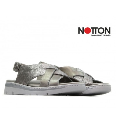 SANDALIA NOTTON METALIZADA 0467