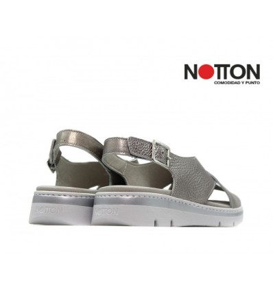 SANDALIA NOTTON METALIZADA 0467