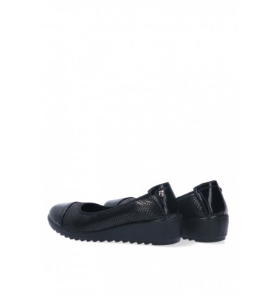 Bailarina confort combinado en color neg