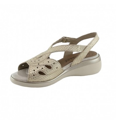 SANDALIA PITILLOS ESPIGA ORO