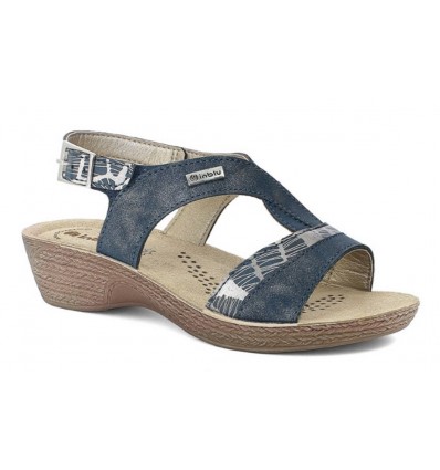 SANDALIA CUÑA BAJA INBLU