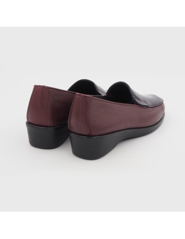 MOCASIN 48HORAS BURDEOS SERPIENTE