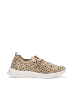ZAPATO SPORT PIEL CALADA CORDON ELASTICO