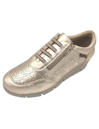 ZAPATP PIEL METAL PICADA CON CREMALLERA