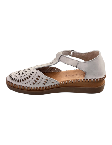 SANDALIA 48+HOURS PIEL CREMA