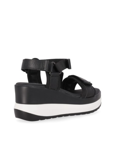 SANDALIA TEJIDO CUÑA BAJA