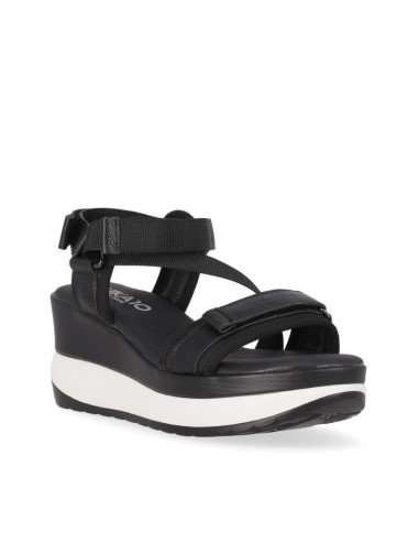 SANDALIA TEJIDO CUÑA BAJA