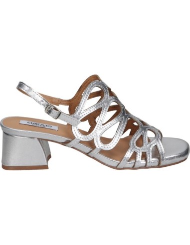 SANDALIA PIEL VEGANA TACON BAJO