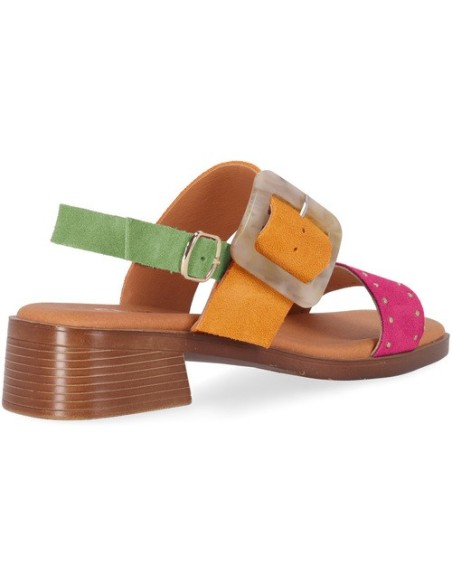 SANDALIA SERRAJE TACON BAJO