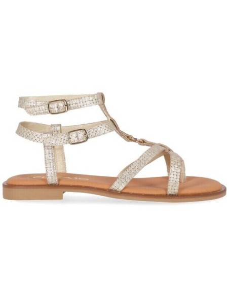 SANDALIA PIEL VEGANO PLANA