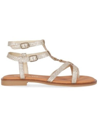 SANDALIA PIEL VEGANO PLANA