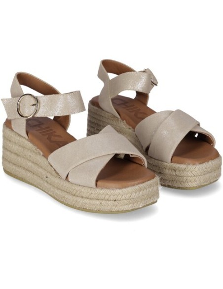 SANDALIA SERRAJE CUÑA BAJA