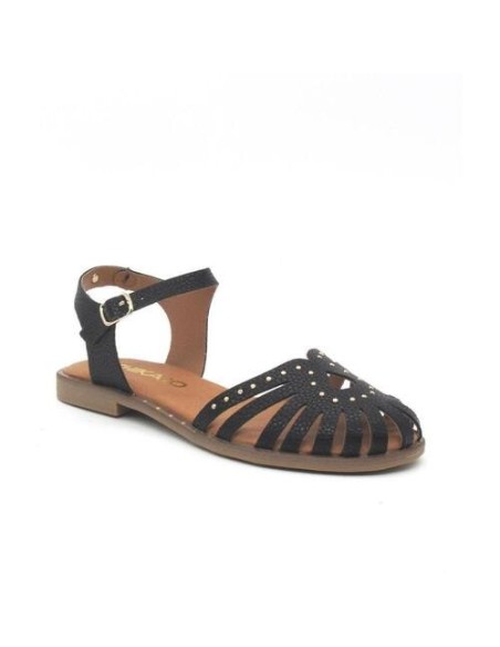 SANDALIA PIEL PLANA PUNTERA CERRADA