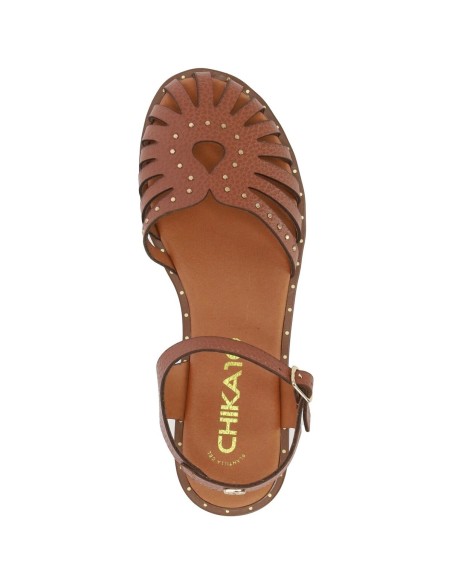 SANDALIA PIEL PLANA PUNTERA CERRADA