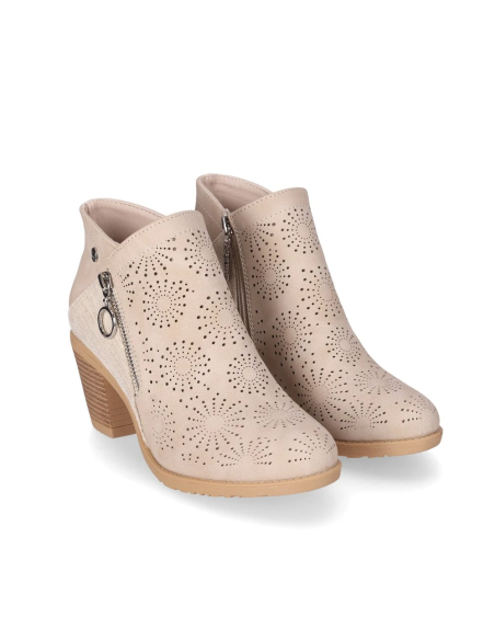 BOTIN PIEL VEGANA TACON MEDIO