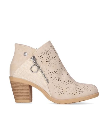 BOTIN PIEL VEGANA TACON MEDIO